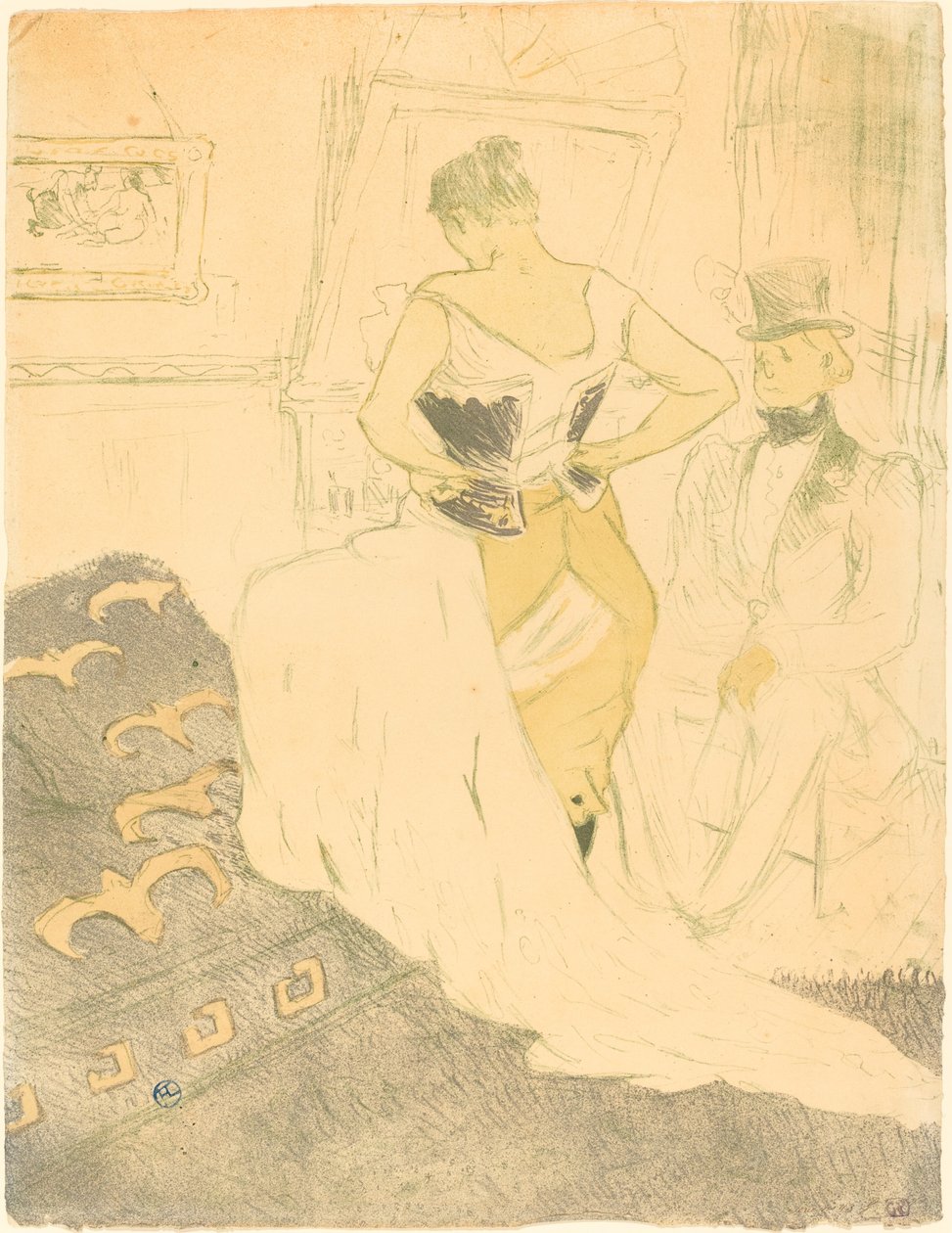 Korseli Kadın (Femme en korse) by Henri de Toulouse Lautrec
