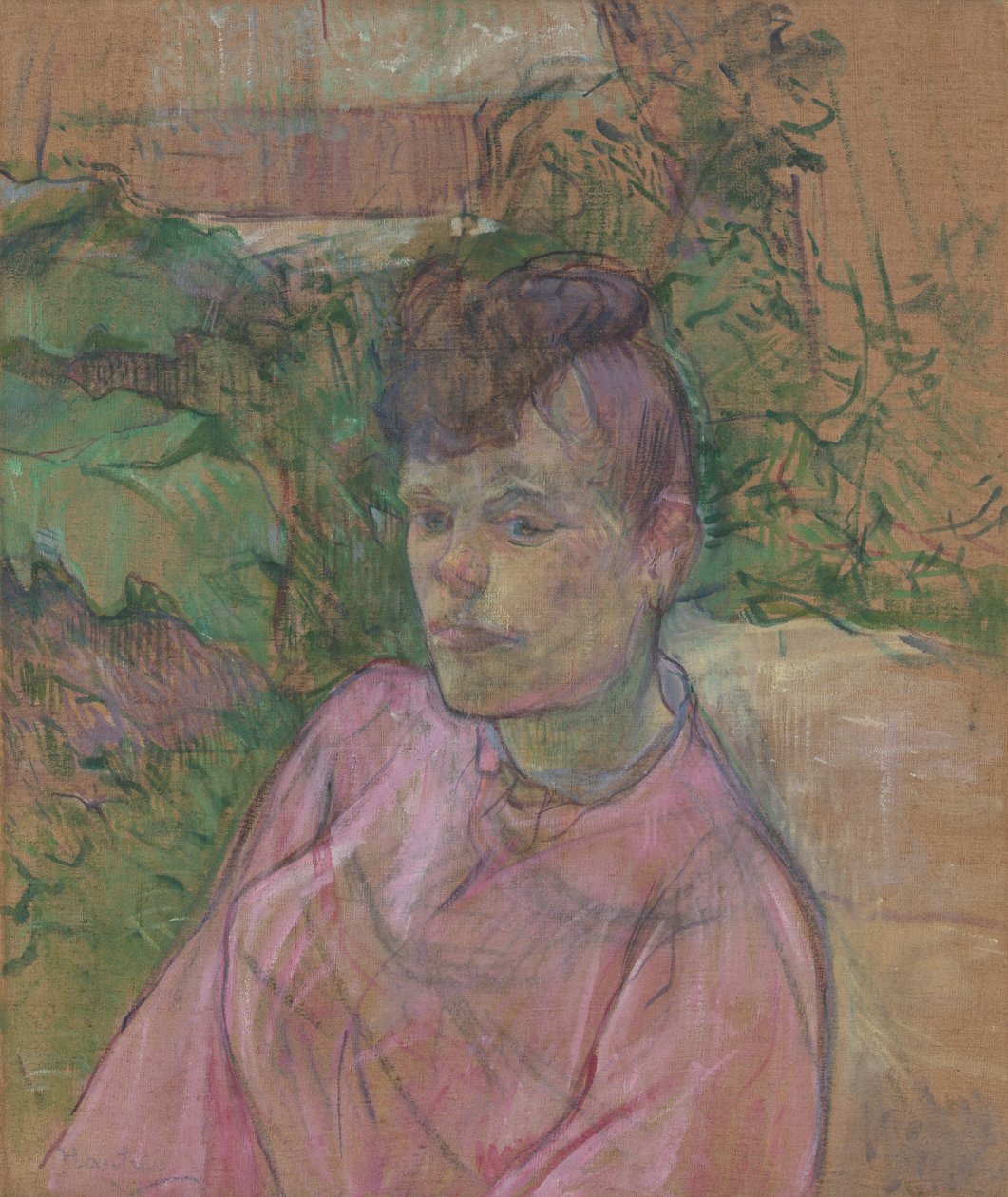 Mösyö Ormanı Bahçesindeki Kadın, 1889-91. by Henri de Toulouse Lautrec