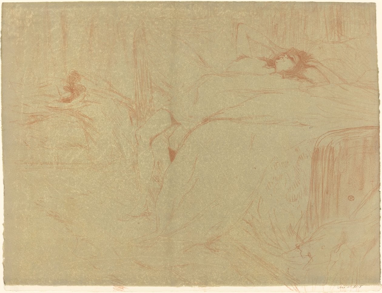 Sırtındaki Kadın by Henri de Toulouse Lautrec