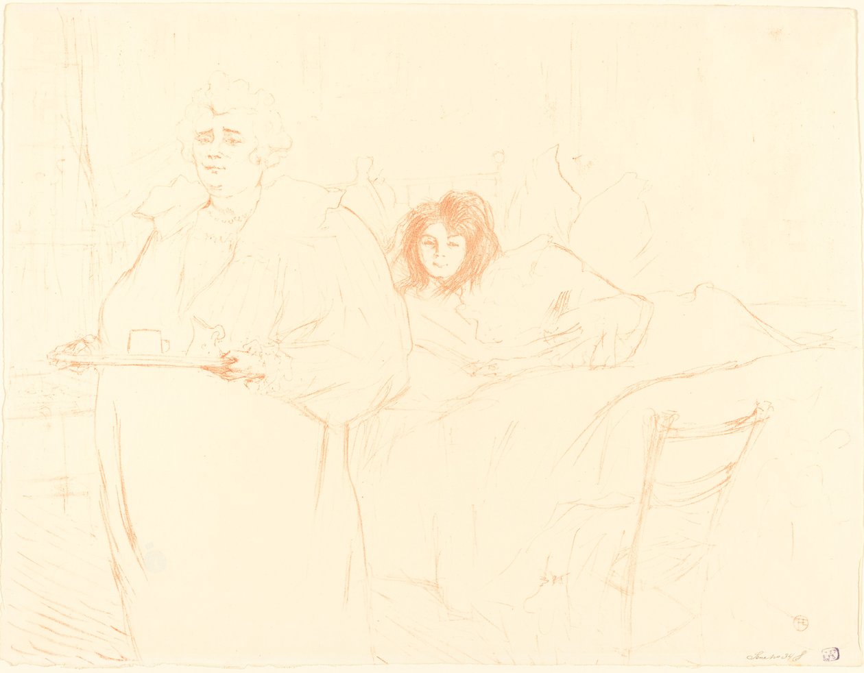 Tepsili Kadın (Femme au plato) by Henri de Toulouse Lautrec
