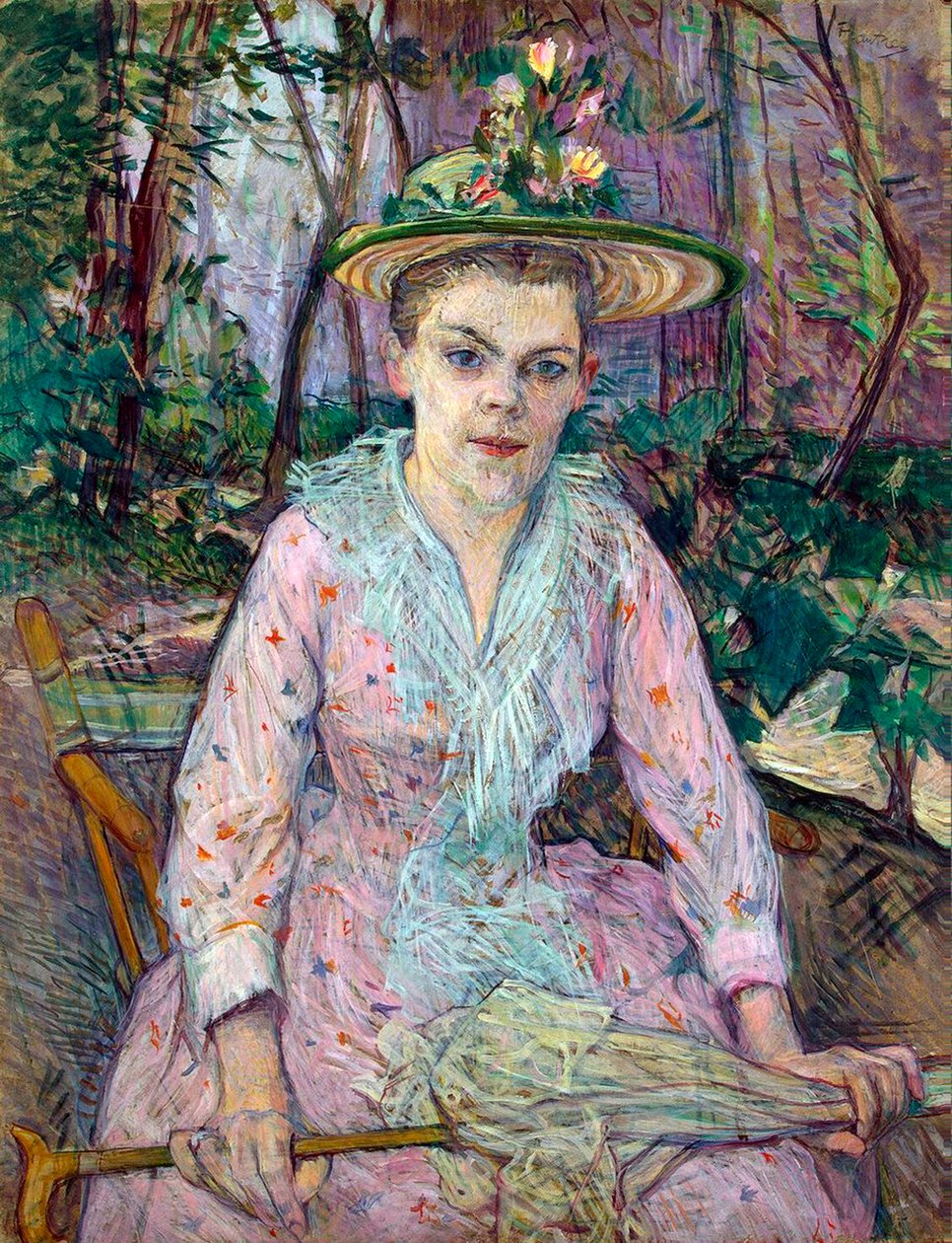 Şemsiyeli Kadın, 1889. by Henri de Toulouse Lautrec