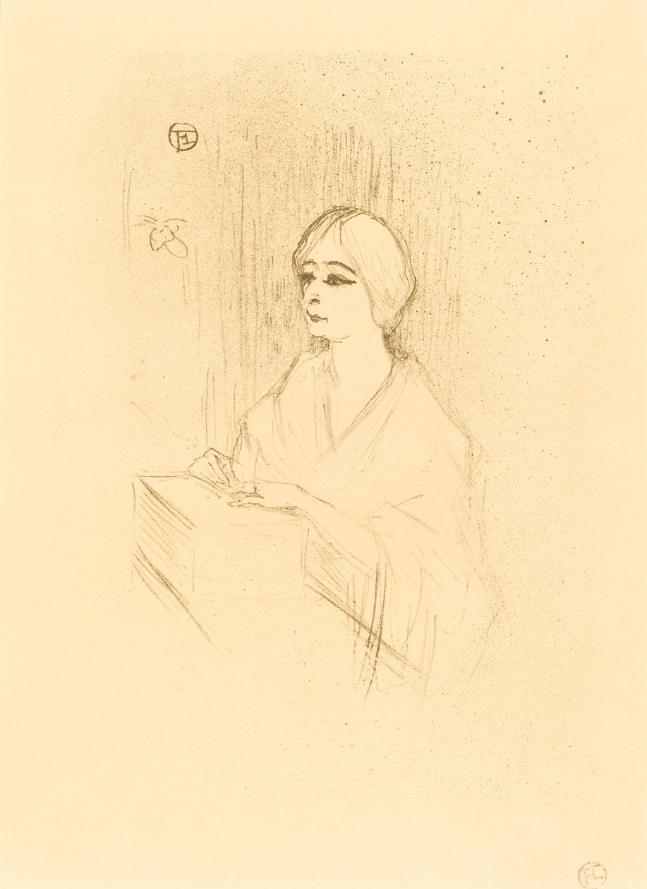 Kutusundaki Yahne (Yahne dans sa loge) by Henri de Toulouse Lautrec