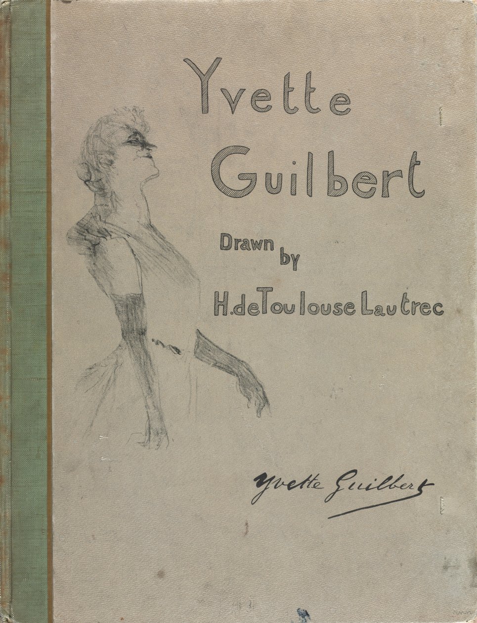 Yvette Guilbert-İngiliz Serisi, 1898. by Henri de Toulouse Lautrec