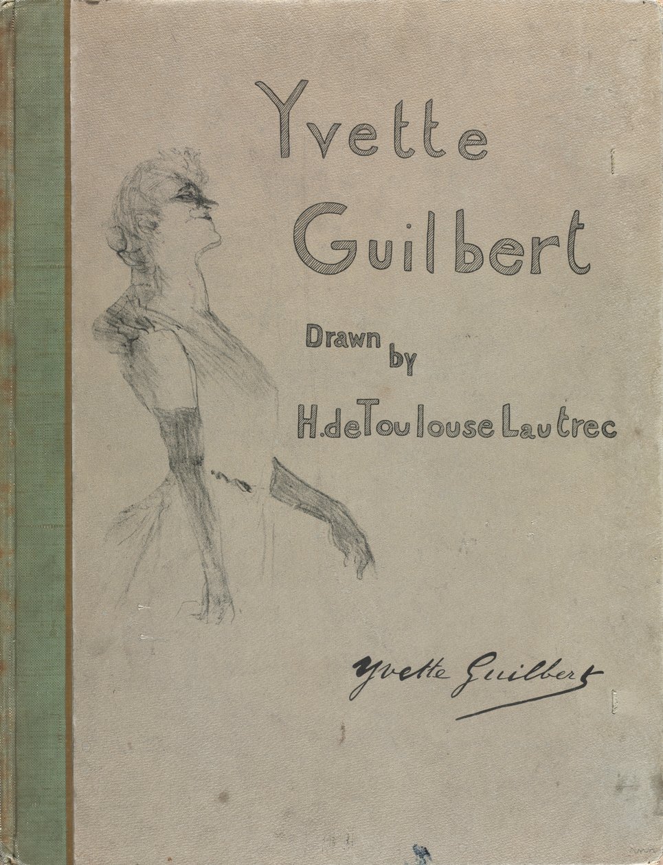 Yvette Guilbert-İngilizce Serisi: Kapak by Henri de Toulouse Lautrec