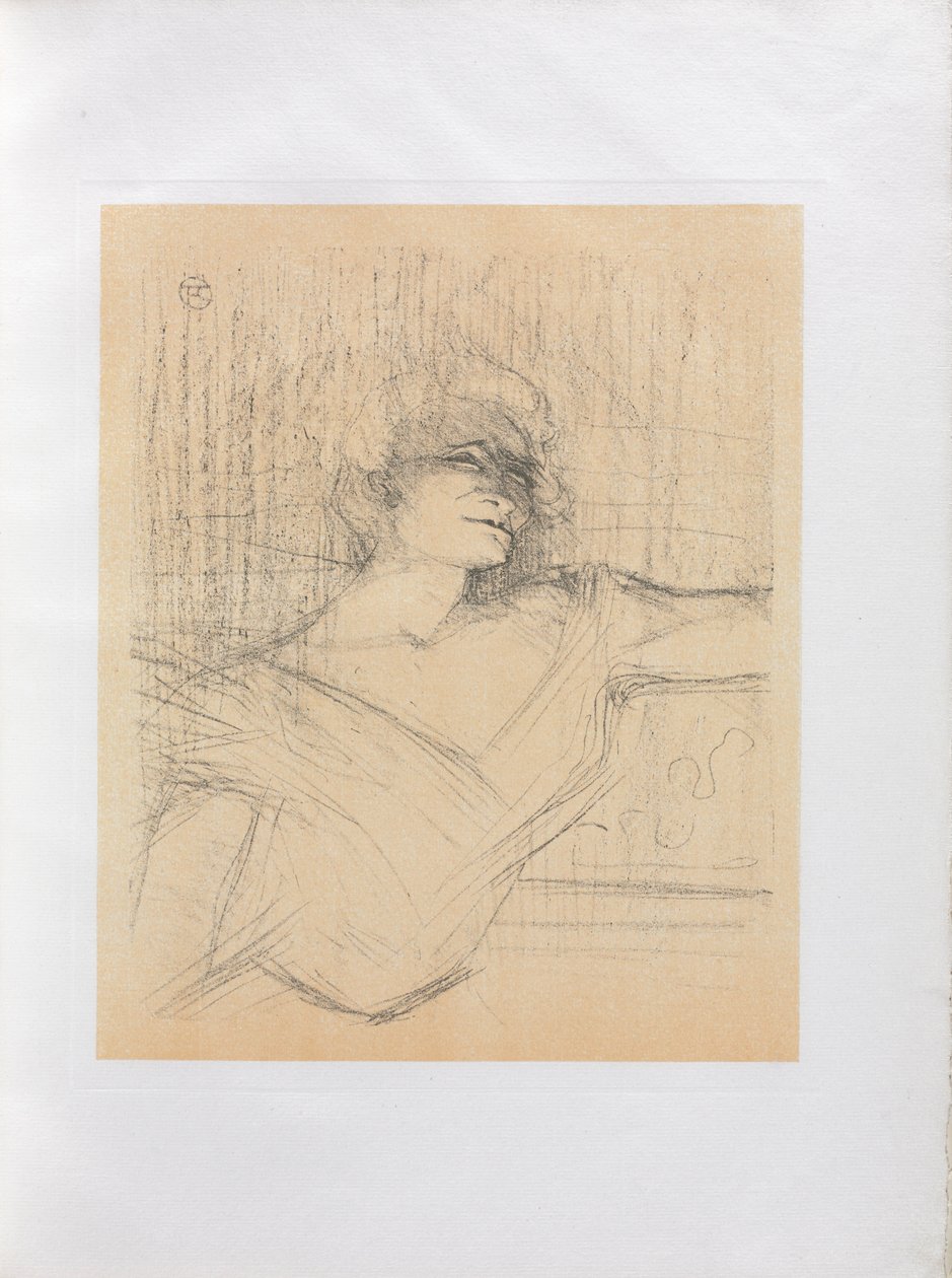 Yvette Guilbert-İngilizce Serisi: Tutkalda, 1898. by Henri de Toulouse Lautrec