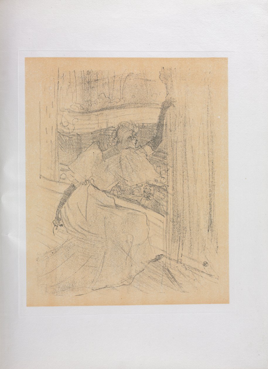 Yvette Guilbert-İngilizce Serisi: Seyirciyi Selamlamak by Henri de Toulouse Lautrec