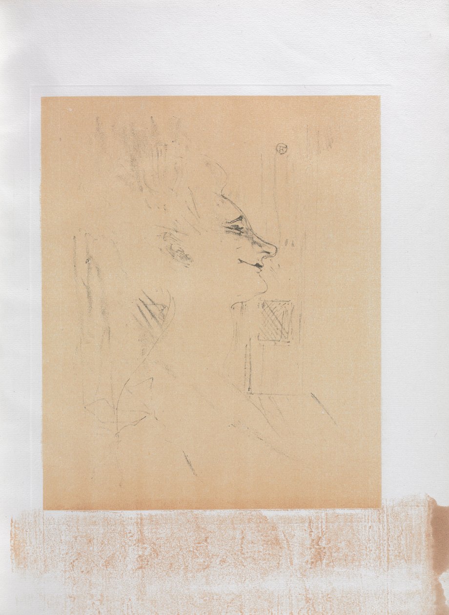 Yvette Guilbert-İngilizce Serisi: Soularde, 1898. by Henri de Toulouse Lautrec