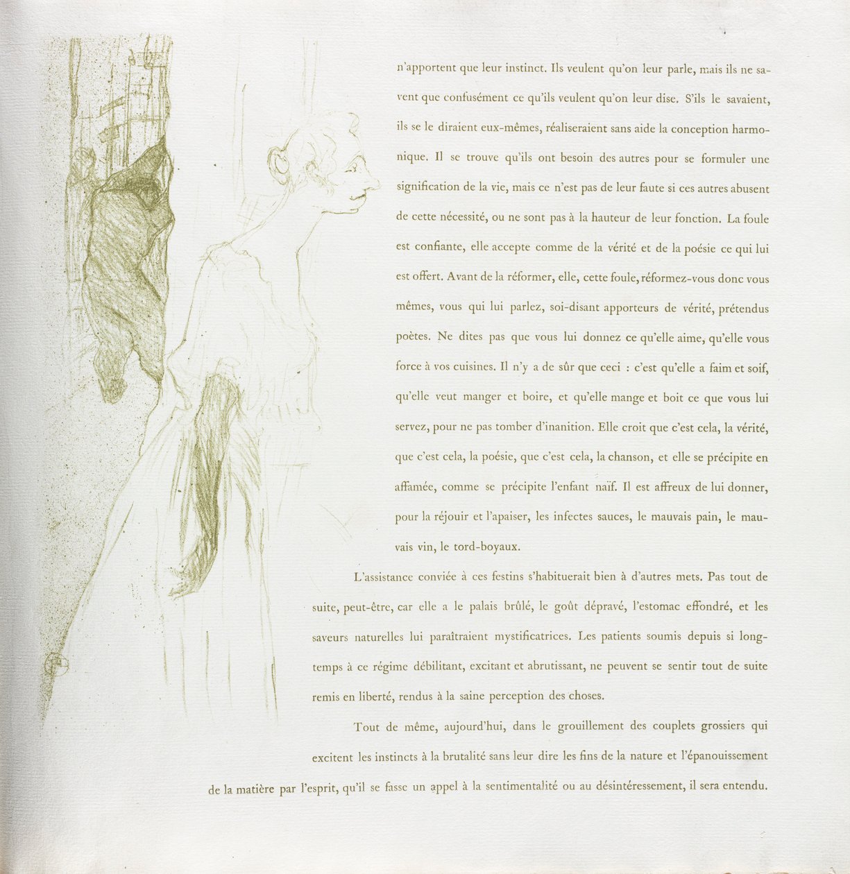 Yvette Guilbert-Fransız Serisi: No. 11, 1894. by Henri de Toulouse Lautrec