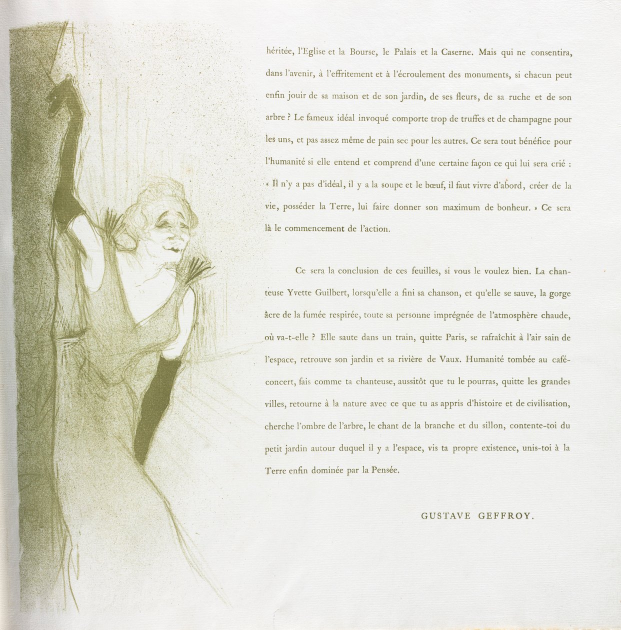 Yvette Guilbert-Fransız Serisi: No. 16, 1894. by Henri de Toulouse Lautrec
