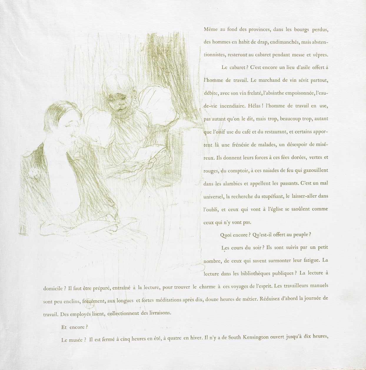 Yvette Guilbert-Fransız Serisi: No. 8 by Henri de Toulouse Lautrec