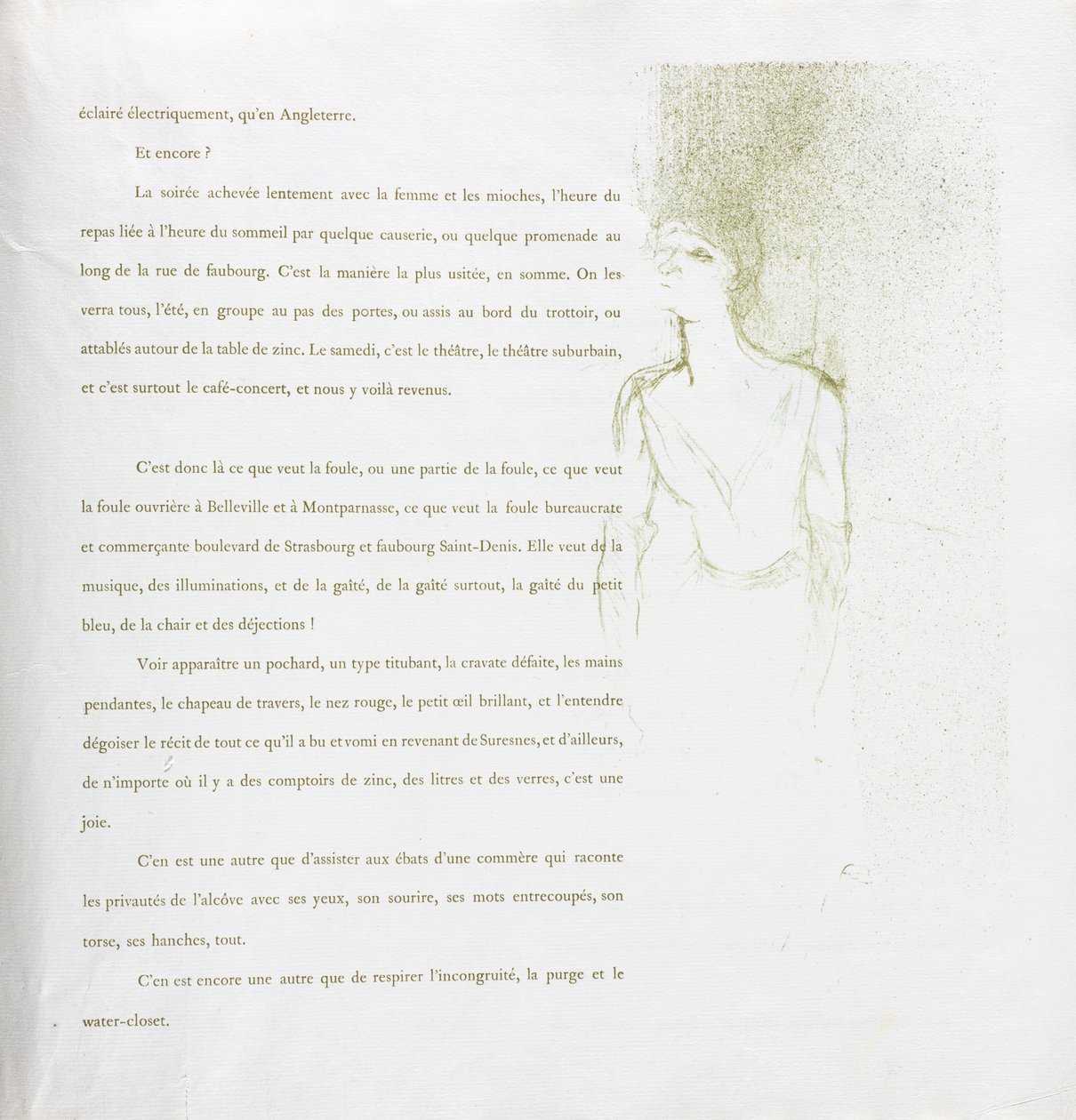 Yvette Guilbert-Fransız Serisi: No. 9 by Henri de Toulouse Lautrec