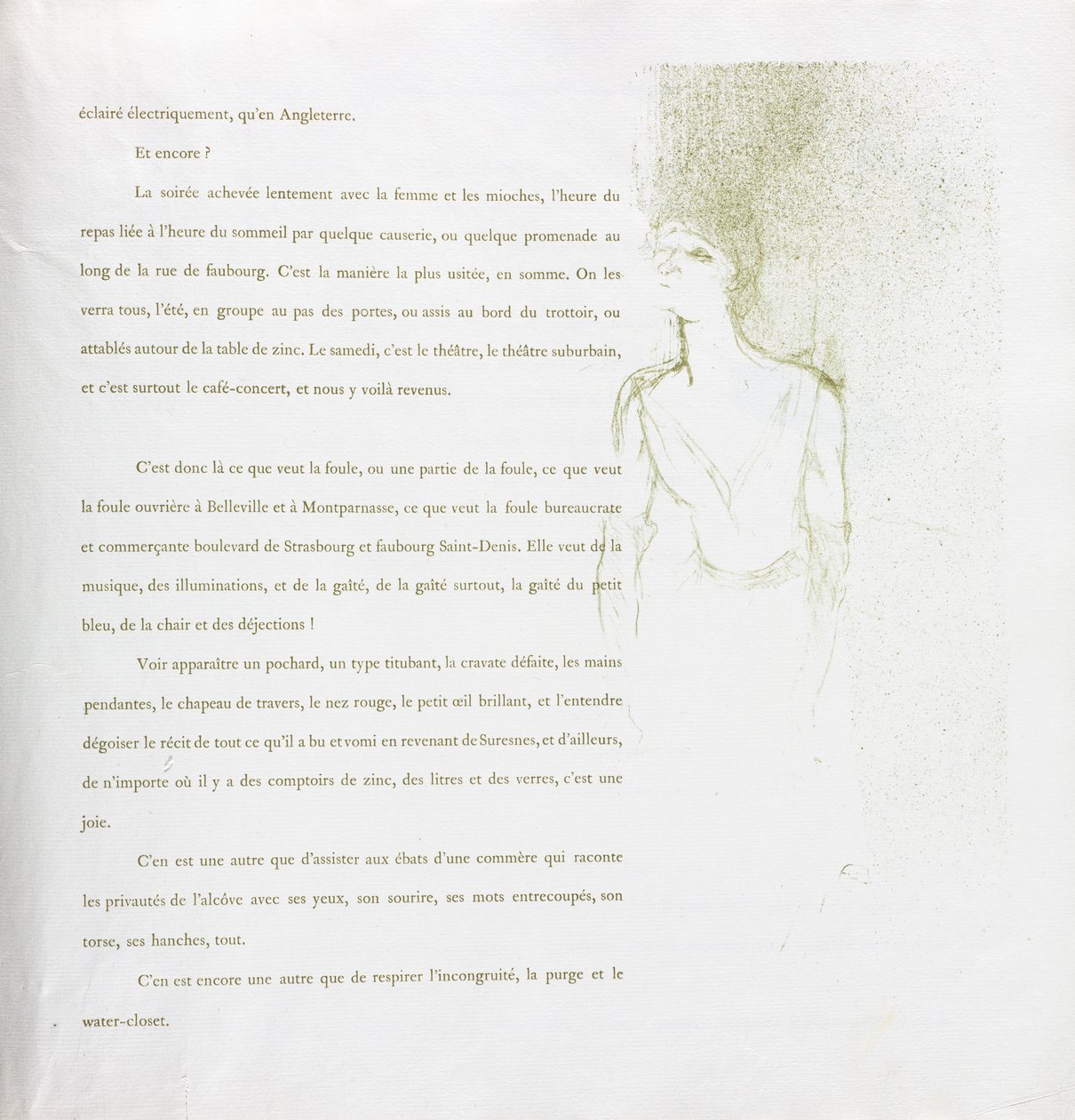 Yvette Guilbert-Fransız Serisi: No. 9, 1894. by Henri de Toulouse Lautrec
