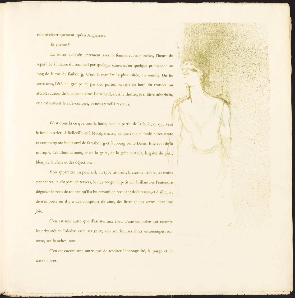 Yvette Guilbert by Henri de Toulouse-Lautrec