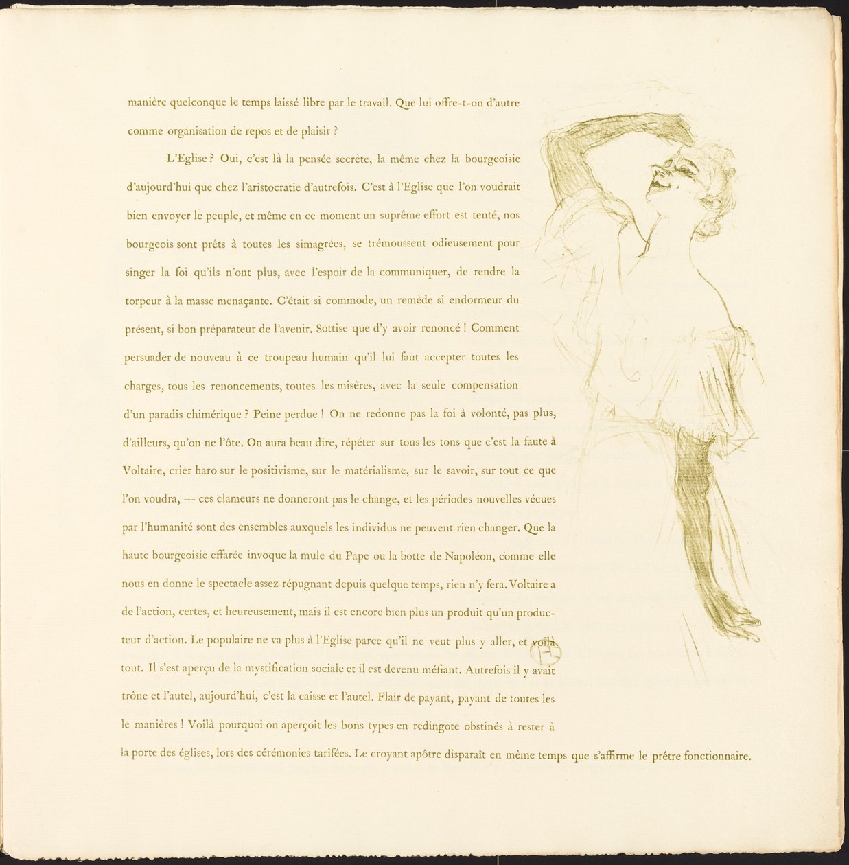 Yvette Guilbert by Henri de Toulouse-Lautrec