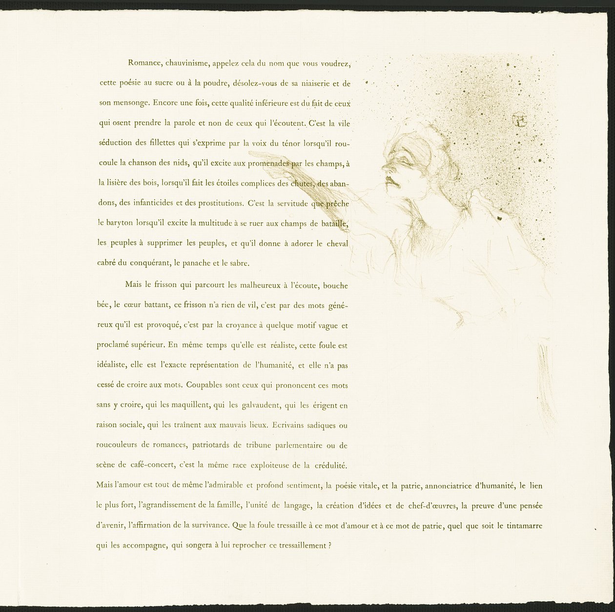 Yvette Guilbert by Henri de Toulouse-Lautrec