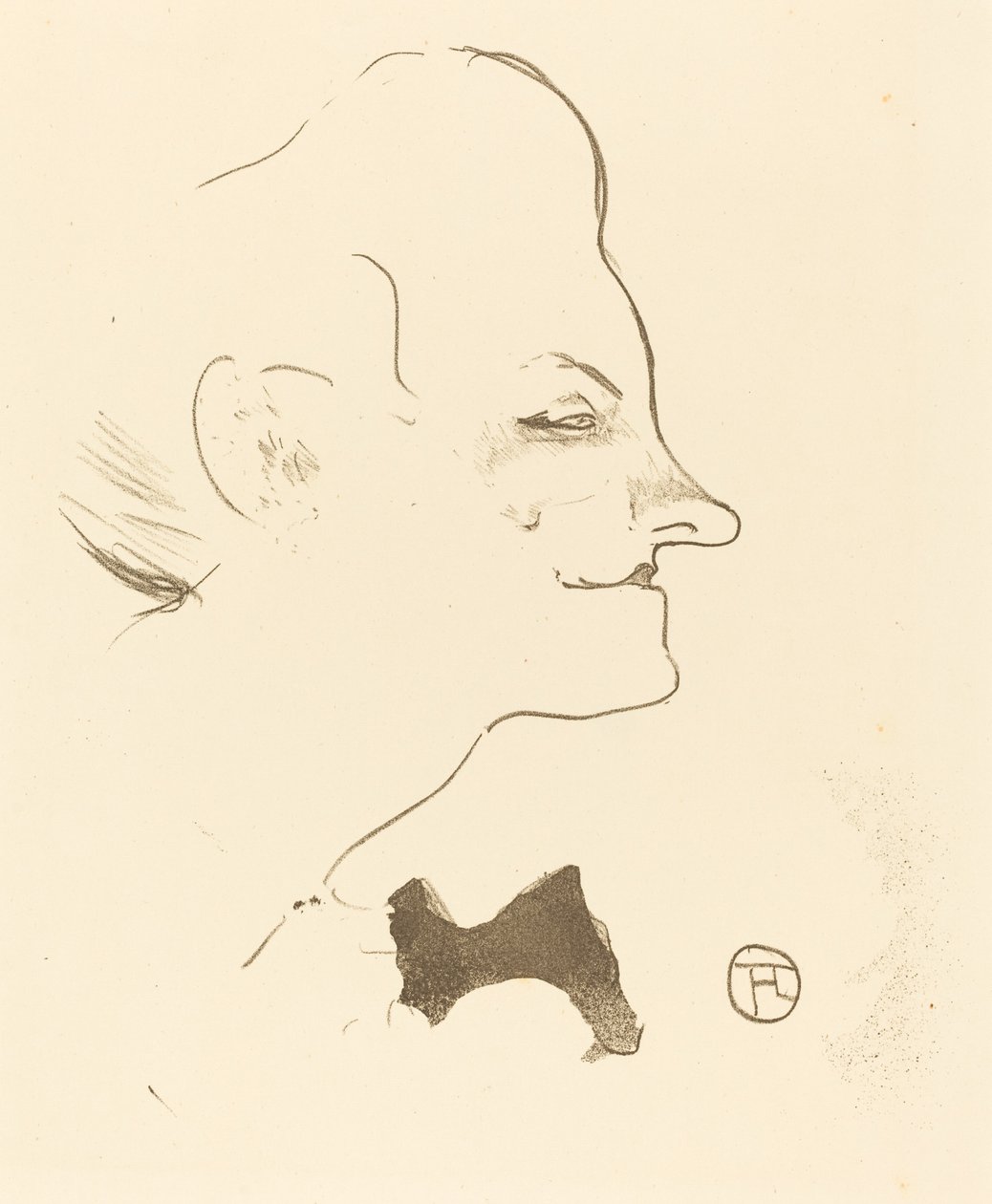 Yvette Guilbert, 1893. by Henri de Toulouse Lautrec