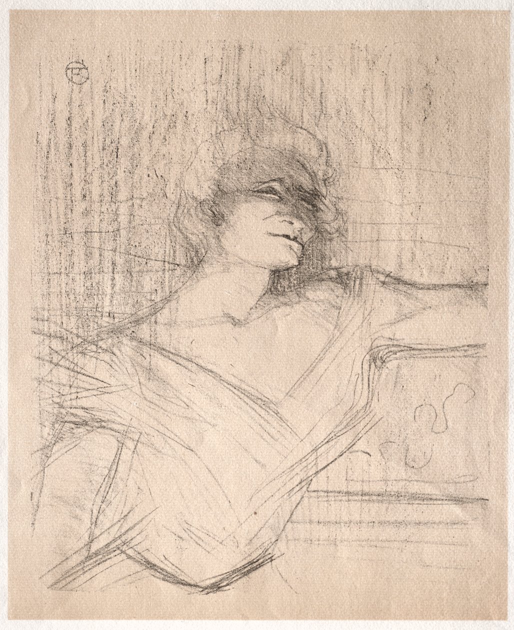 Yvette Guilbert: Yapıştırıcıda by Henri de Toulouse Lautrec