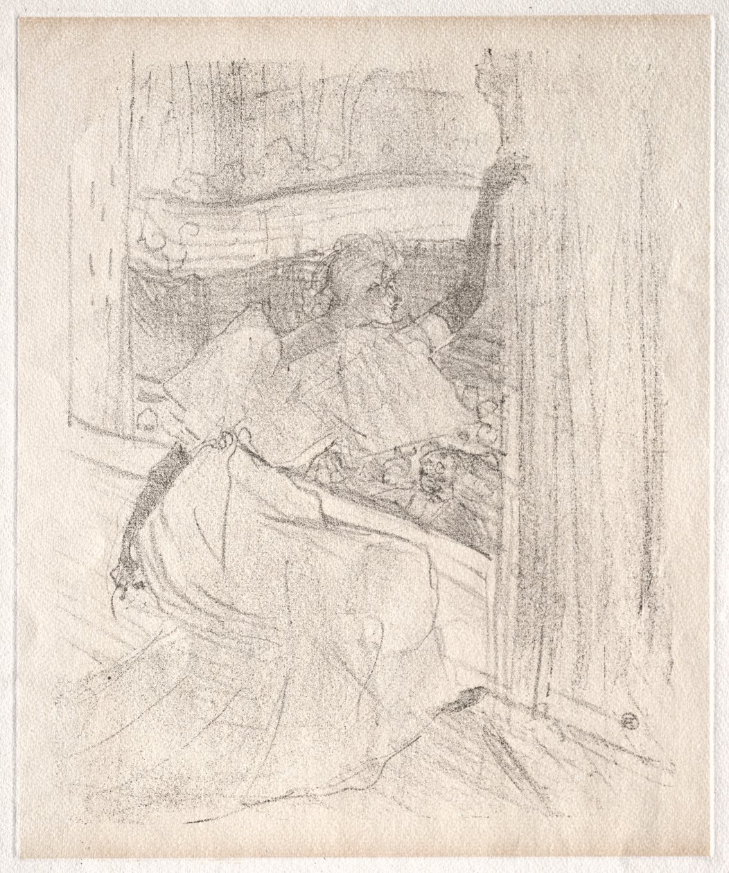 Yvette Guilbert: Seyirciyi Selamlamak, 1898. by Henri de Toulouse Lautrec