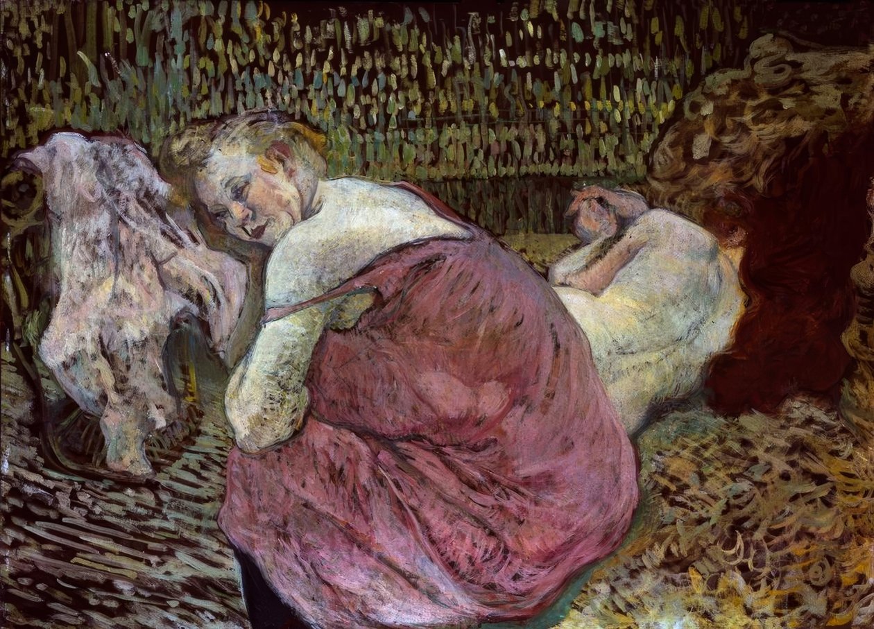 İki arkadaş by Henri de Toulouse Lautrec