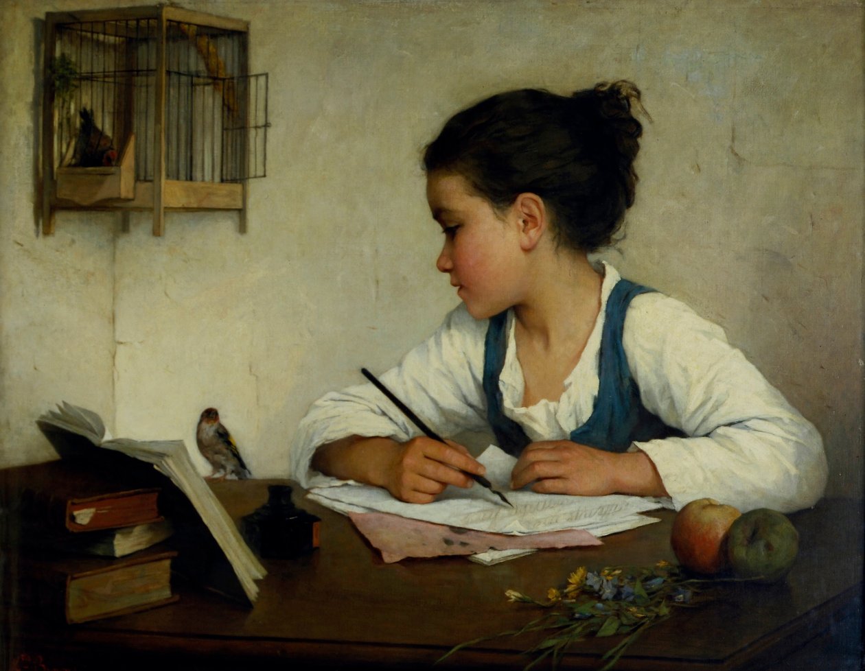Bir Kız Yazısı; Evcil Saka Kuşu by Henriette Browne