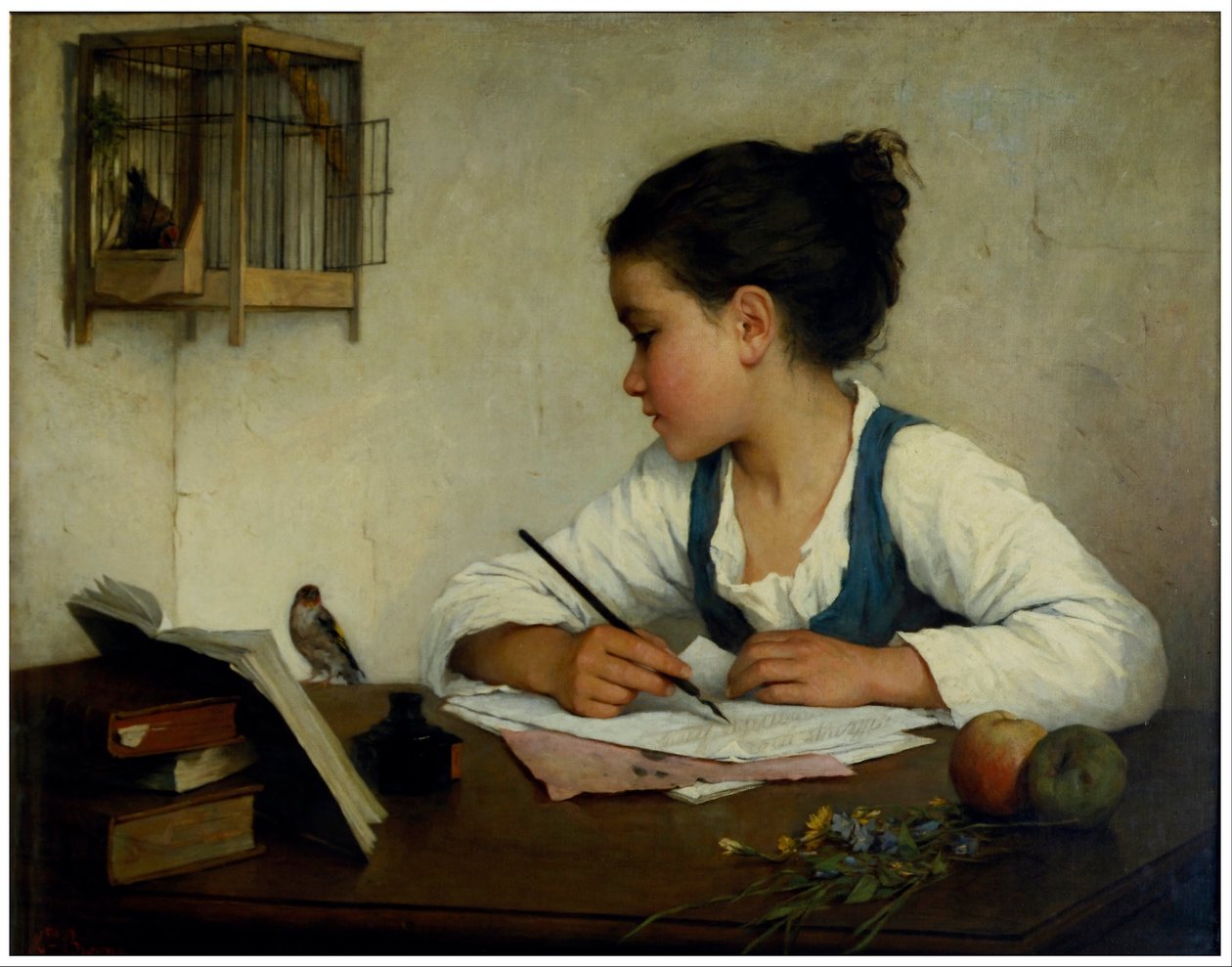 Bir Kız Yazısı; Evcil Saka Kuşu by Henriette Browne