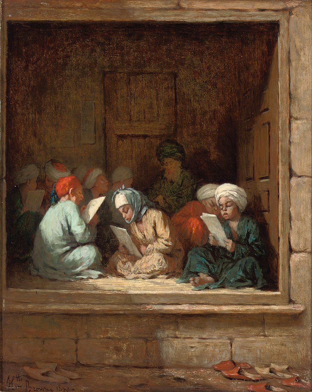Bir Türk Dershanesi, 1870 by Henriette Browne
