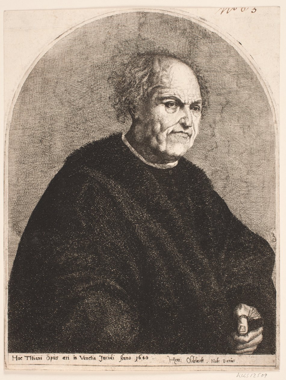 Kürk mantolu yaşlı adam by Henrik Oldeland