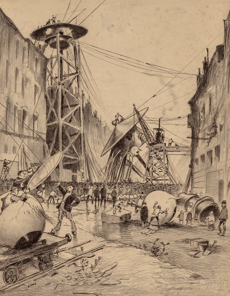 Mars Savaş Makinelerini Kesen İnsanlar by Henrique Alvim Correa