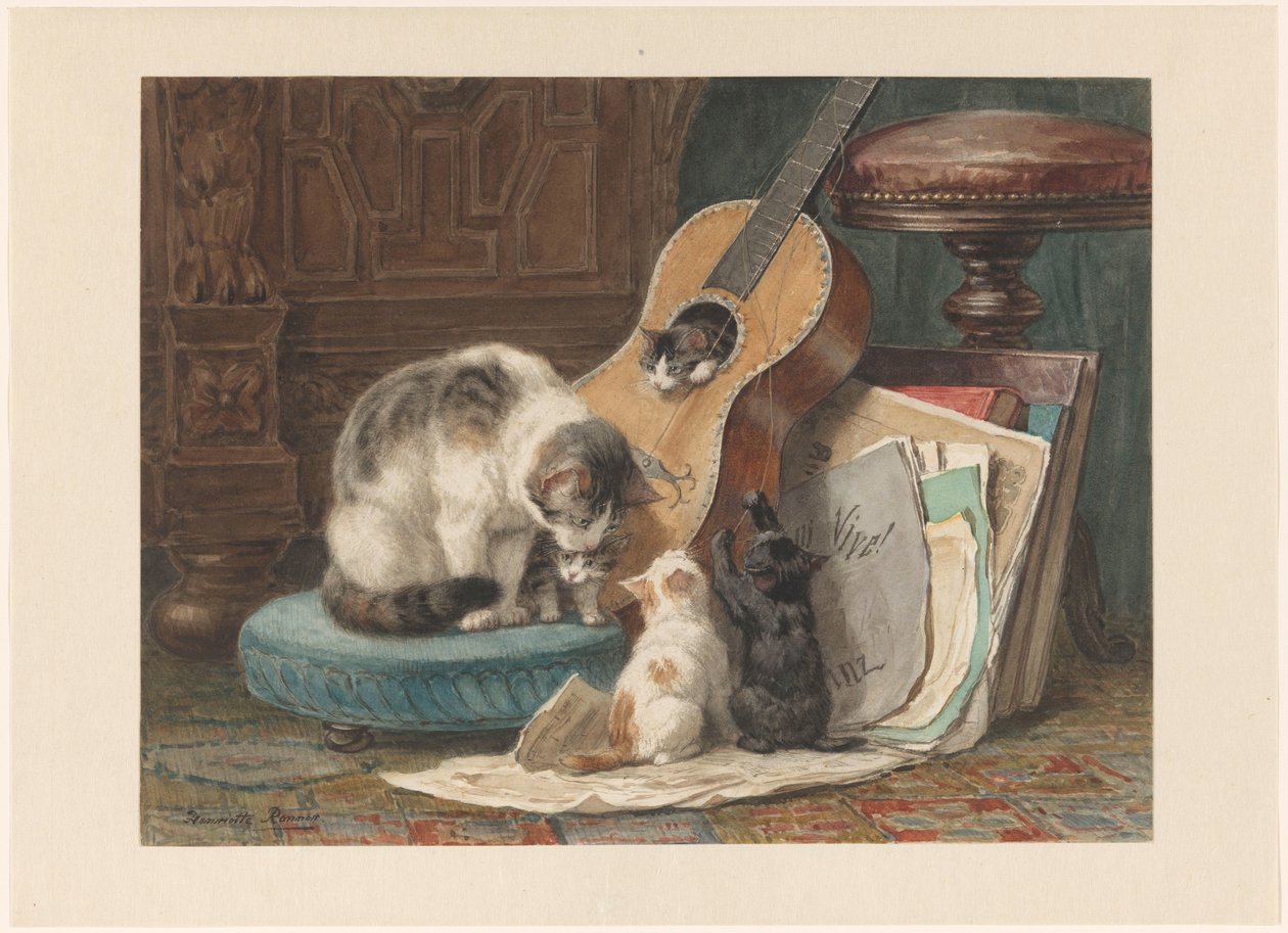 Müzisyenler Harmonistler by Henriëtte Ronner
