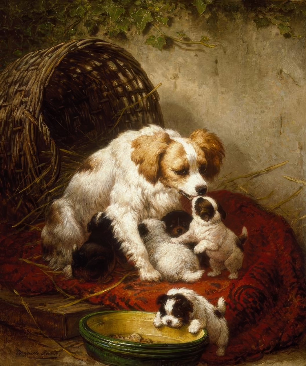 mutlu aile by Henriëtte Ronner Knip