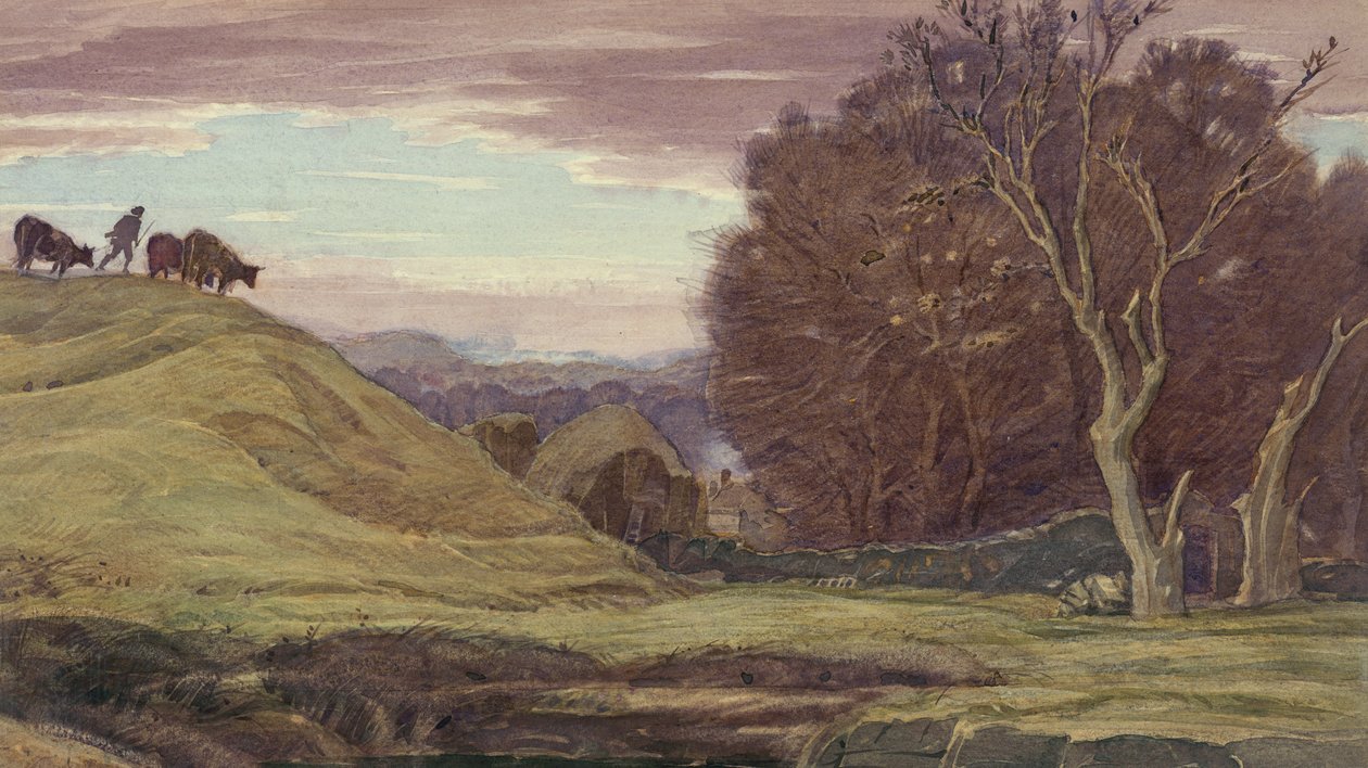 Galler Pastoral Manzarası, c.1920 by Henry A. 1868 1940 Payne