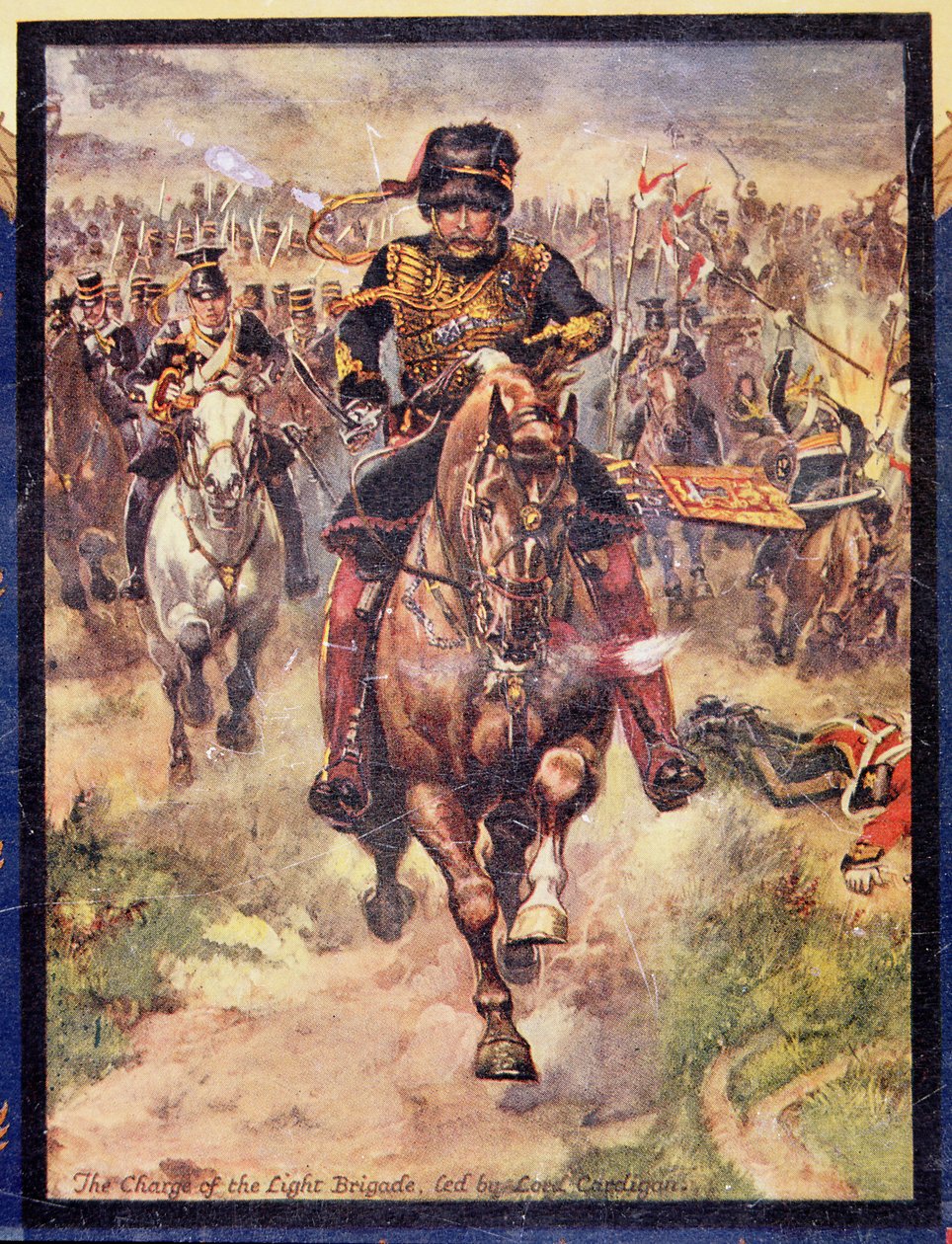 Lord Cardigan liderliğindeki Hafif Tugay Hücumu, Binbaşı CH Wylly tarafından 'İngiliz Tarihinin Şanlı Savaşları' için örnekleme, 1920'ler by Henry A. Payne