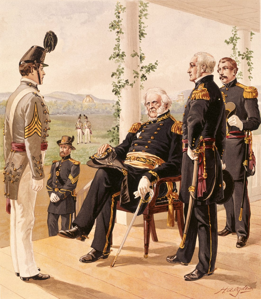 Amerikan ordusunun üniformaları, 1858-61, G.H. Buek ve Şirketi, 1885 by Henry Alexander Ogden