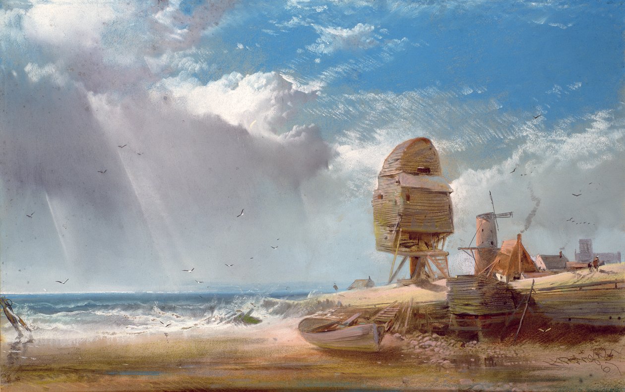 Yarmouth yakınlarındaki Harap Bir Değirmen by Henry Bright