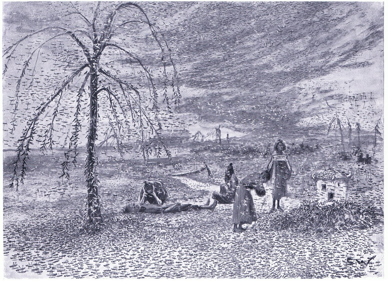 Bir çekirge vebası by Henry Charles Seppings Wright