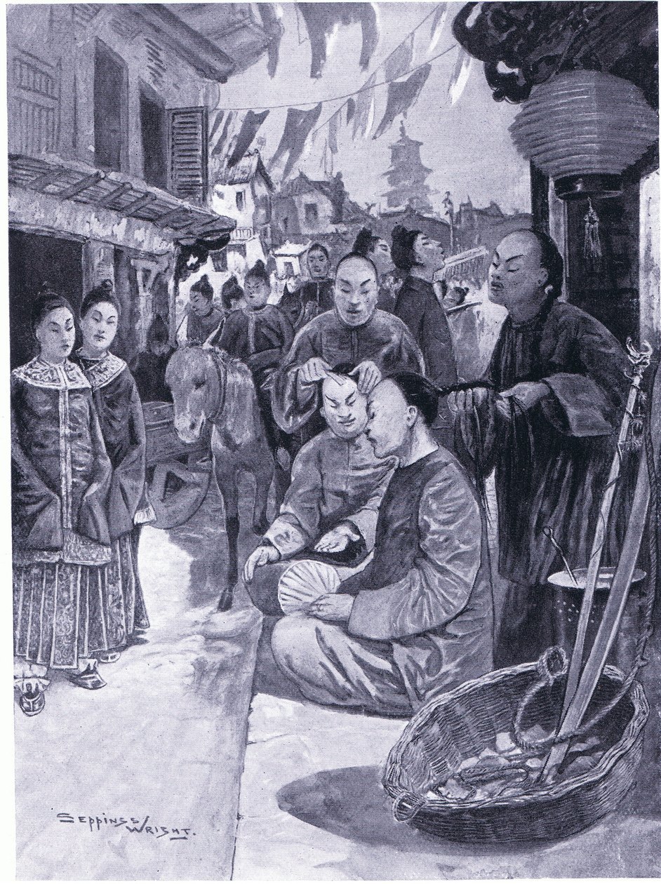 Domuz kuyruğunun tanıtımı by Henry Charles Seppings Wright