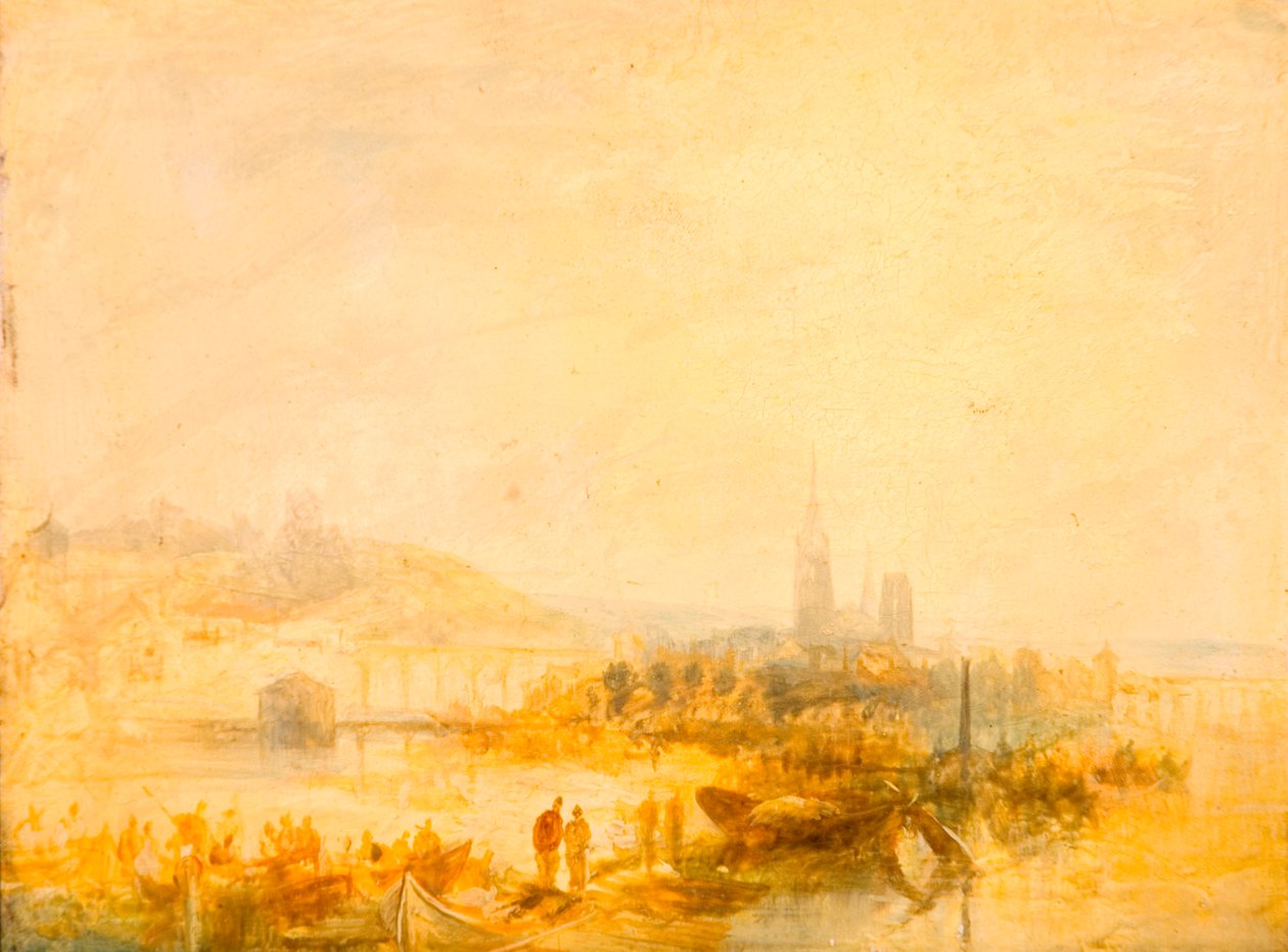 Rouen Çalışması (panel) by Henry Dawson