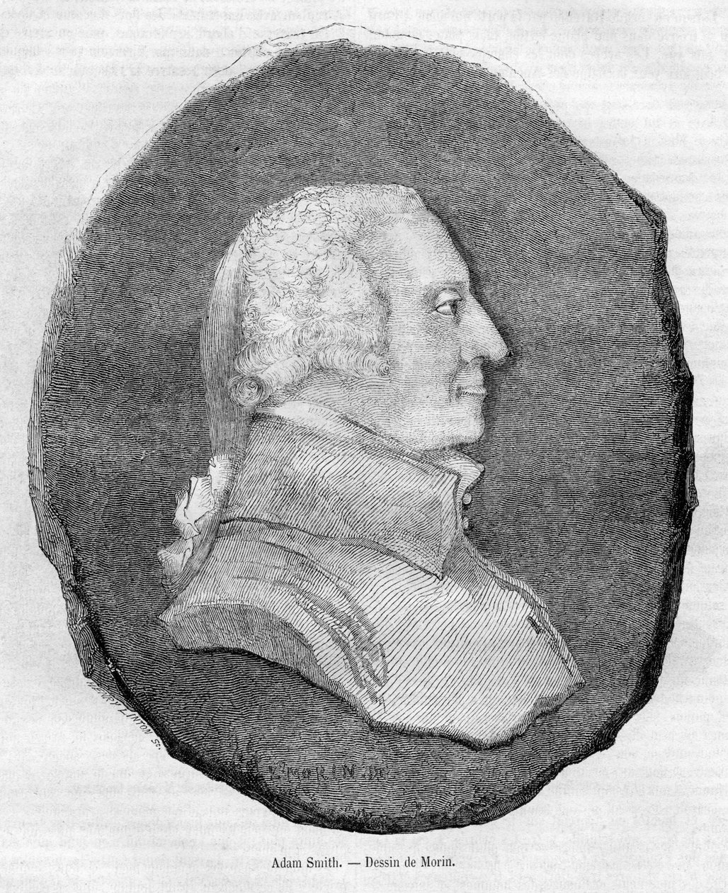 oyulmuş portre by Henry Duff Linton d’après Edmond Morin