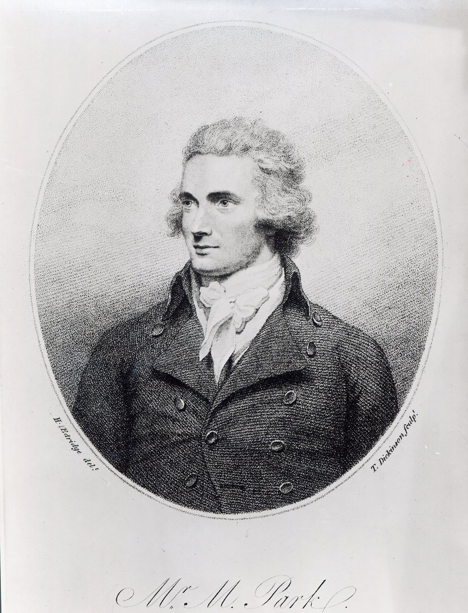 Mungo Park, engraved by T. Dickinson   by Henry Edridge
