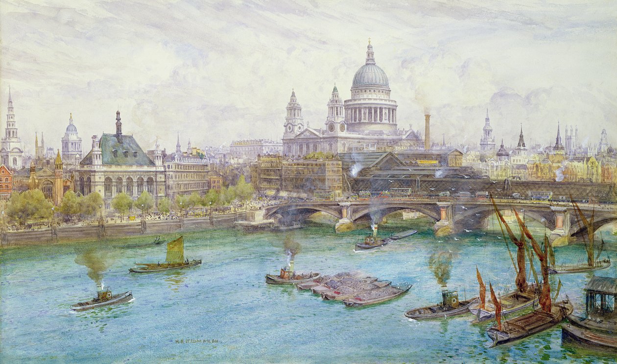 St Paul Katedrali, Blackfriars Köprüsü ve Londra Şehri Okulu
