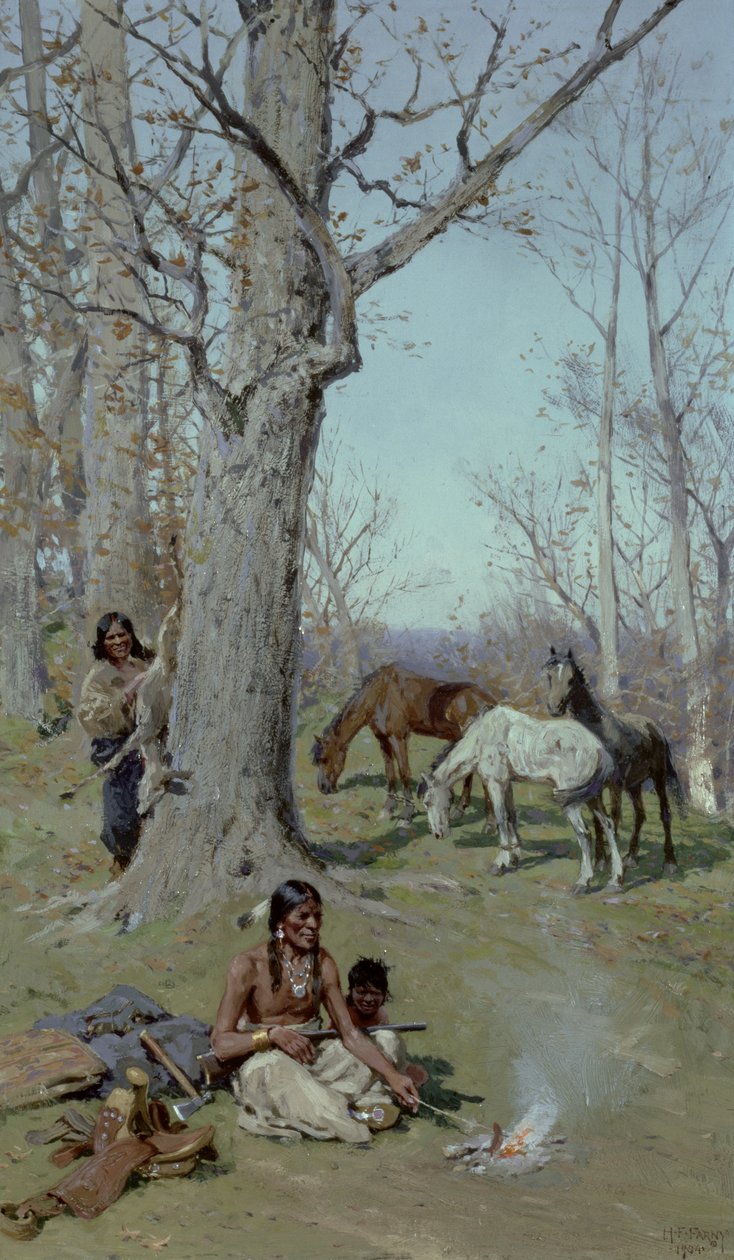 Çocuğun Kahvaltısı, 1904 by Henry Francois Farny