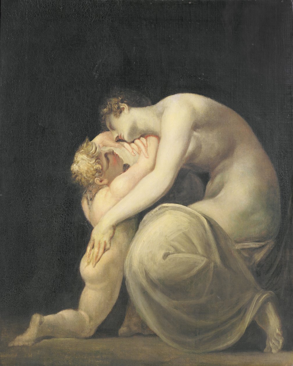 Tekemessa ve Eurysakes, c.1800-10 by Johann Heinrich Füssli