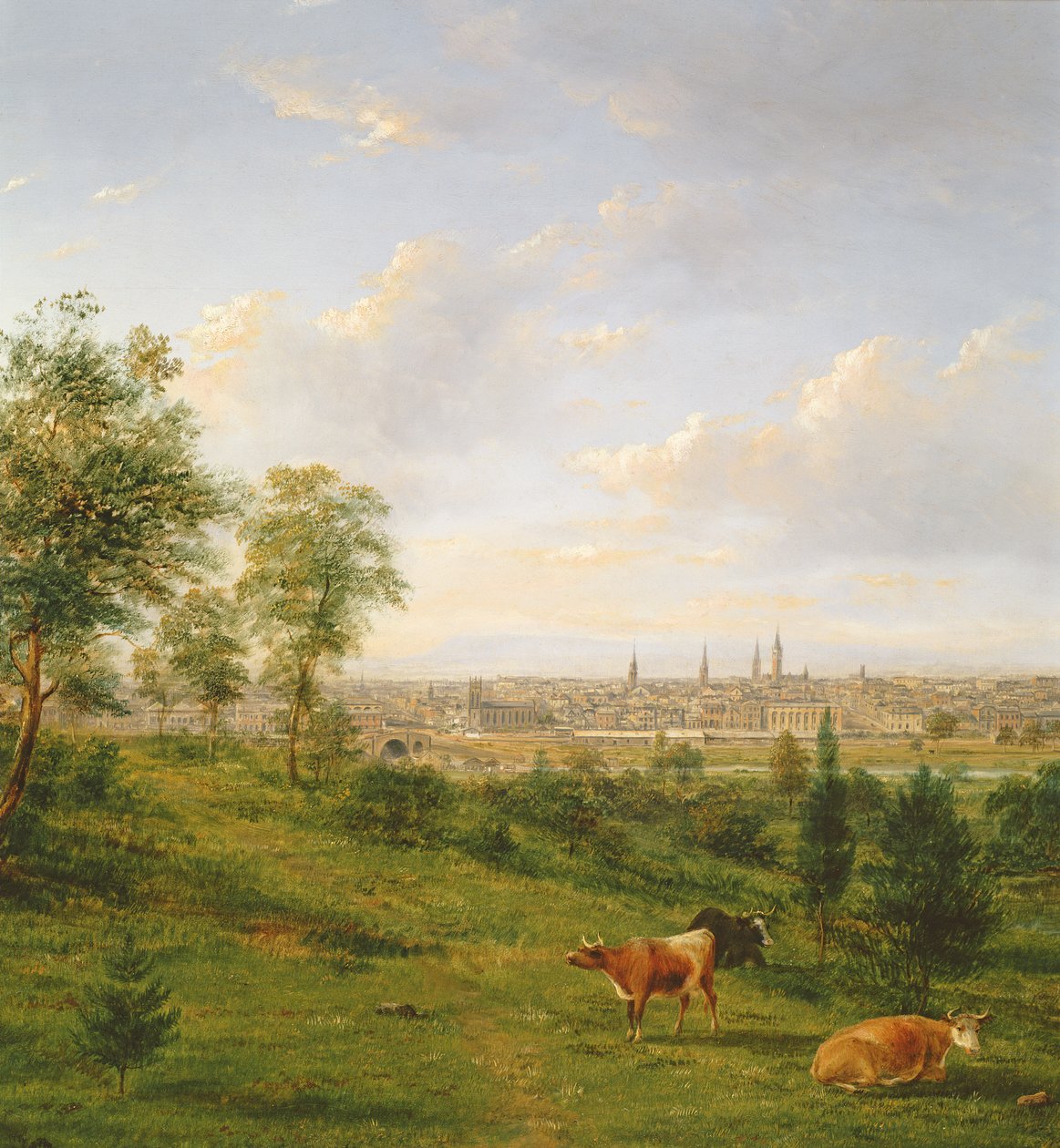 Melbourne manzarası, 19. yüzyıl by Henry Gritten