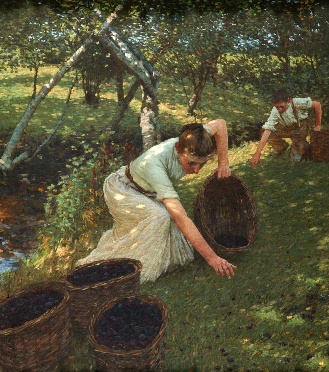 Erik Toplama by Henry Herbert La Thangue