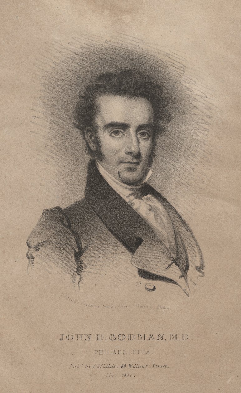 John D. Godman, M.D., litho, C.G. çocuklar by Henry Inman