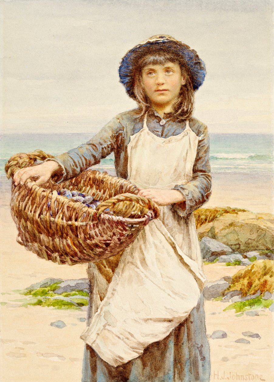 Midye Toplayıcı by Henry James Johnstone