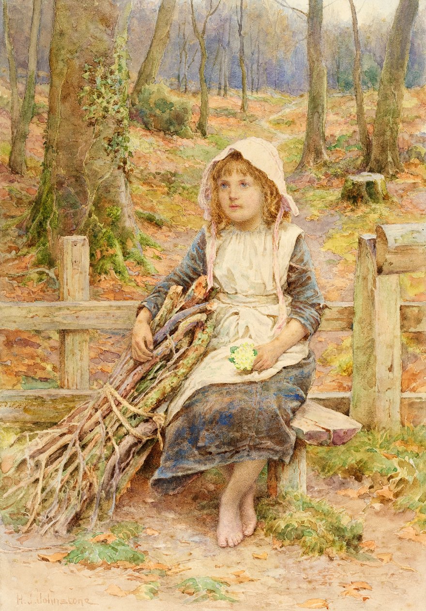Odun Toplayıcı, 1880 dolayları by Henry James Johnstone