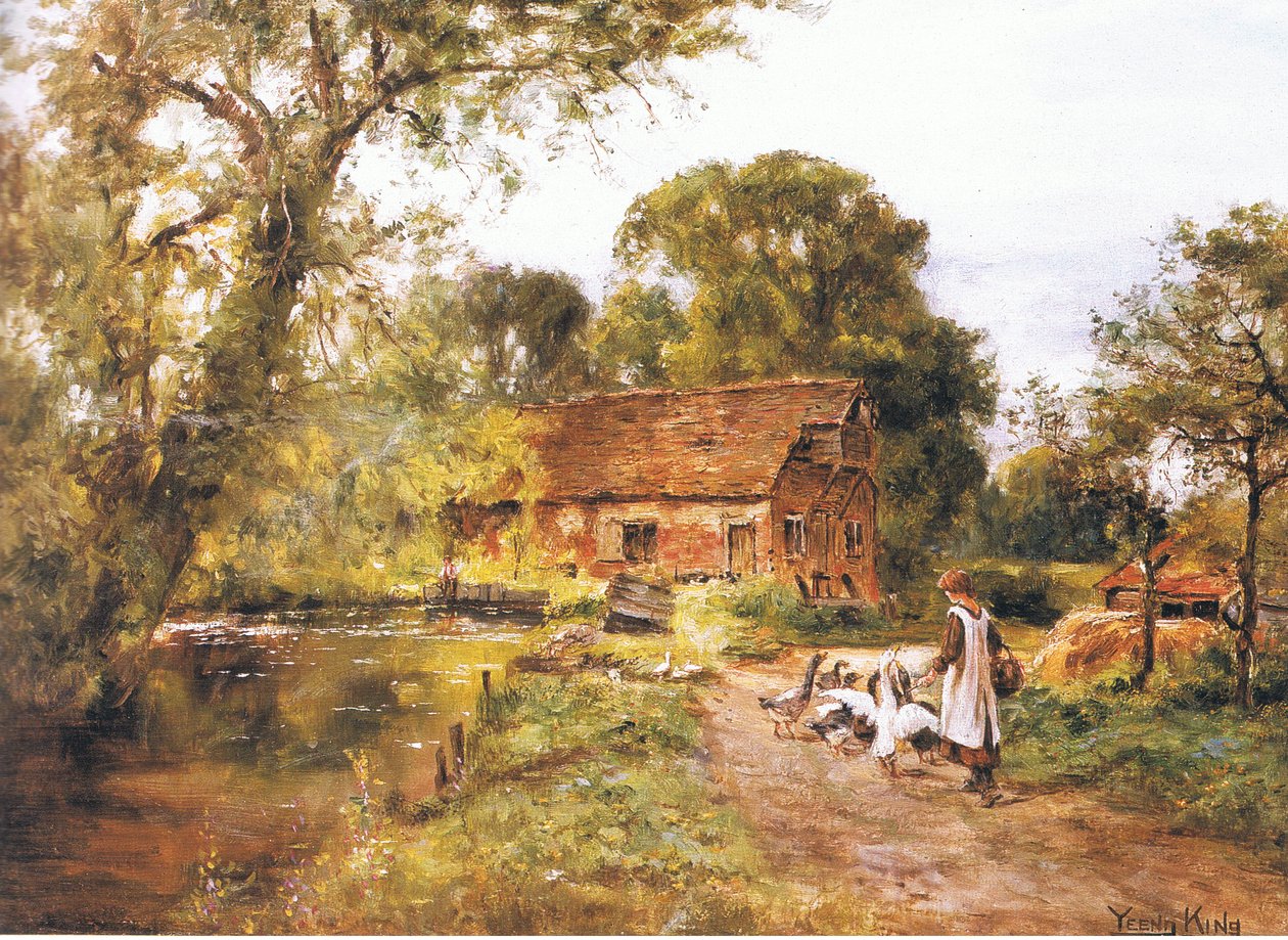 Kazları sürmek, bilinmeyen bir dergi veya kitap kaynağından by Henry John Yeend King