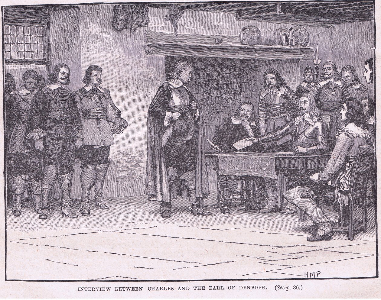 Charles ve Denbigh Kontu AD 1644 arasındaki görüşme by Henry Marriott Paget