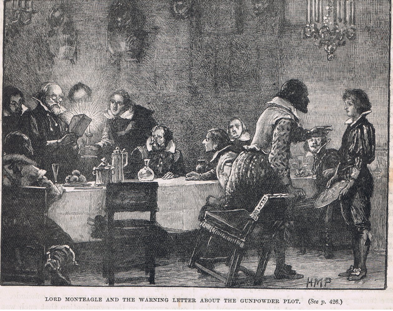 Lord Monteagle ve Barut Komplosu 1605 hakkındaki uyarı mektubu by Henry Marriott Paget